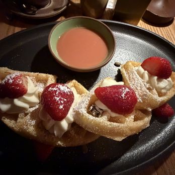 CHICA - Strawberry guava waffles - Latin American Near Me - Las Vegas, Nevada CHICA - Strawberry guava waffles - Latin American Near Me - Las Vegas, Nevada