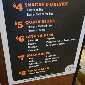 Crafters Pizza and Drafthouse - Social Pricing M-F 3p - 6p & 9p - Close - Pizza Near Me - Carmel, Indiana
