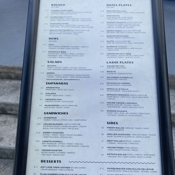 CHIMBA - Menu outside - Latin American Near Me - Miami, Florida CHIMBA - Menu outside - Latin American Near Me - Miami, Florida