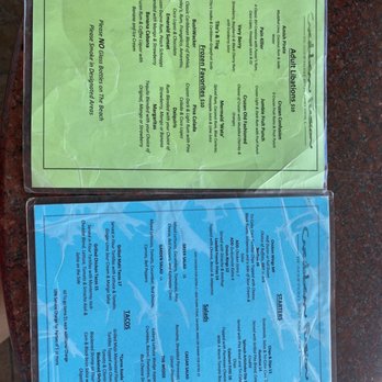 Emerald Beach Bar - Menus - Tiki Bars Near Me - Saint Thomas, Virgin Islands