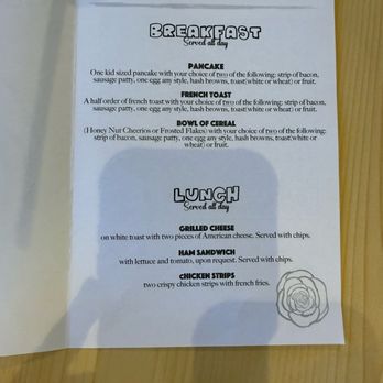 The Rose - Kids menu. Isn't it cute! - Breakfast & Brunch Near Me - Pagosa Springs, Colorado The Rose - Kids menu. Isn't it cute! - Breakfast & Brunch Near Me - Pagosa Springs, Colorado