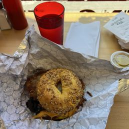 Everything egg bagel