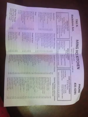Menu photo 8 Ming Ho Kitchen Fresno, CA