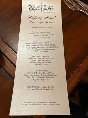 Menu photo 5 The Chef's Table Milwaukee, WI
