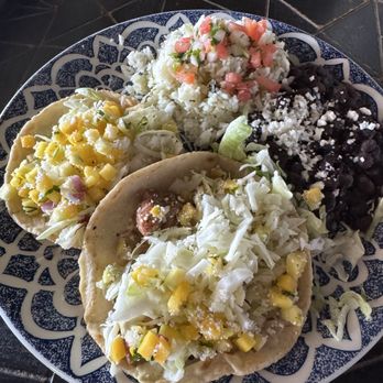 Asada Cantina + Kitchen - Grilled Blackened Mahi Tacos with black beans - Tacos Near Me - San Clemente, California Asada Cantina + Kitchen - Grilled Blackened Mahi Tacos with black beans - Tacos Near Me - San Clemente, California