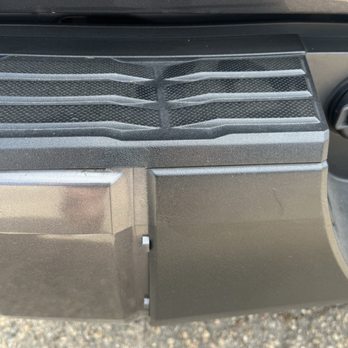 Dent Motion - Before: panel separation in bumper - Body Shops Near Me - Broomfield, Colorado