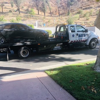 Roy's Towing - My car needed to be towed to the tire place. Roy's Towing made this process so smooth. 10/10! - Towing Near Me - Thousand Oaks, California Roy's Towing - My car needed to be towed to the tire place. Roy's Towing made this process so smooth. 10/10! - Towing Near Me - Thousand Oaks, California