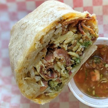 Shorty'z - Bacon + Avocado burrito: Loved the avocado that came with it to lighten some of the heaviness. Super tasty and huge. - Breakfast & Brunch Near Me - Fullerton, California Shorty'z - Bacon + Avocado burrito: Loved the avocado that came with it to lighten some of the heaviness. Super tasty and huge. - Breakfast & Brunch Near Me - Fullerton, California