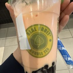 Real Fruit Bubble Tea - Small Papaya Smoothie with tapioca