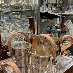 Sterling silver and fine silverplate, decor and tableware, tea sets, candlesticks, bowls and much more