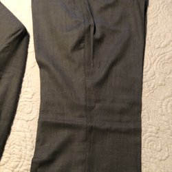 Men's Wearhouse - New suit pants given to me from the store after they called me to come and pick up my new suit.