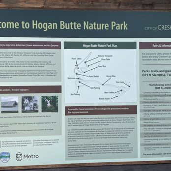 Hogan Butte Nature Park - Entrance sign - Hiking Near Me - Gresham, Oregon