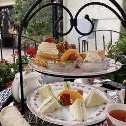 Traditional Cucumber Sandwich and desserts