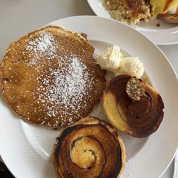 Nudy's Cafe - Grilled cinnamon bun One pancake