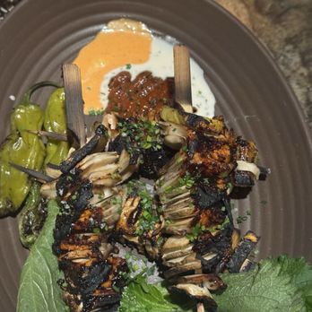 Filthy Animal - Mushroom skewers - Cocktail Bars Near Me - Tempe, Arizona