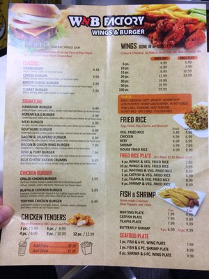 Menu photo 2 Wnb Factory Stockbridge, GA Menu photo 2 Wnb Factory Stockbridge, GA