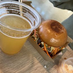 Monkey King Burger + Three Weavers Citra Puffs Ale