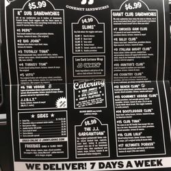 Jimmy John's - Menu