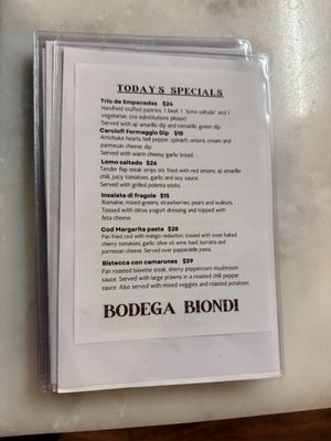 Menu photo 3 Bodega Biondi Fair Oaks, CA