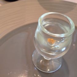 Auberge de Groisy - Tomato juice with carrot amuse bouche