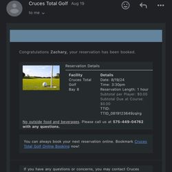 Cruces Total Golf - WOW POOR BUSINESS BEHAVIOR