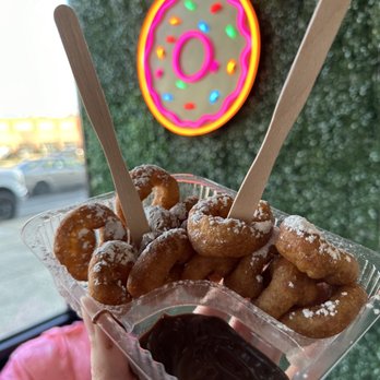 Mighty Donuts - Classic with chocolate frosting - Donuts Near Me - Hamden, Connecticut