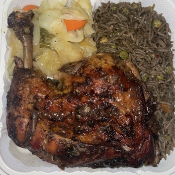 Mommy's Delicious Food - Jerk Chicken, Rice & Peas and Spicy Cabbage - New American Near Me - Norwich, Connecticut Mommy's Delicious Food - Jerk Chicken, Rice & Peas and Spicy Cabbage - New American Near Me - Norwich, Connecticut