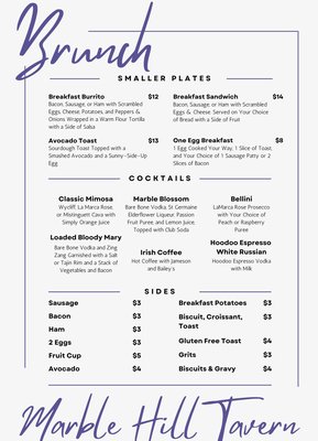 Menu photo 1 Marble Hill Tavern Marble Hill, GA