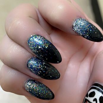 Cosmo Nail Lounge - Bonsey (Gorillaz) themed Nails I had done - Nail Salons Near Me - Double Oak , Texas Cosmo Nail Lounge - Bonsey (Gorillaz) themed Nails I had done - Nail Salons Near Me - Double Oak , Texas
