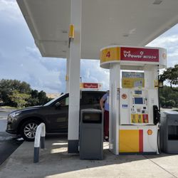 Shell Gas Station - Fueling up with 10 gallons to qualify for 15¢ off on next fill up. Love my FRN card!
