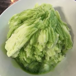 Tiny honeydew shaved ice (so good!)