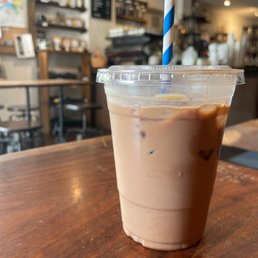 iced lavender mocha latte iced lavender mocha latte