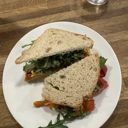 Roasted red pepper sandwich
