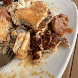 Burnt pancakes. Burnt pancakes.
