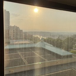 Nice view, but filthy windows! Nice view, but filthy windows!