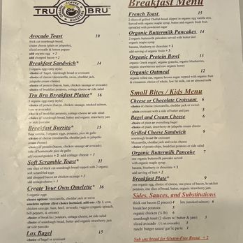 Tru Bru Coffee - Menu as of 6/22/26 - Coffee & Tea Near Me - Henderson, Nevada Tru Bru Coffee - Menu as of 6/22/26 - Coffee & Tea Near Me - Henderson, Nevada