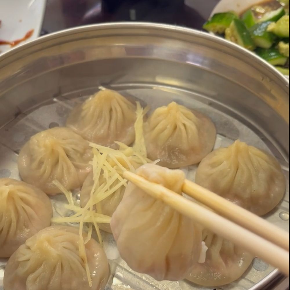 Dumpling Village - Notice the weight of the soup inside of the bao! Perfect! - Chinese Near Me - Rancho Cucamonga, California Dumpling Village - Notice the weight of the soup inside of the bao! Perfect! - Chinese Near Me - Rancho Cucamonga, California