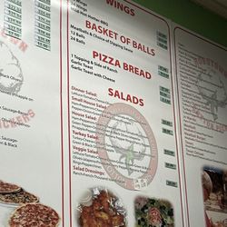 M G's Pizza - Menu