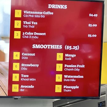 Banh Mi Paris Express - Menu - Sandwiches Near Me - Chula Vista, California