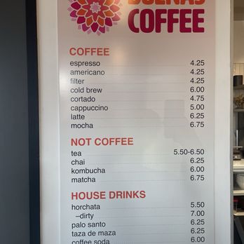 Buenas Coffee - Menu - Coffee & Tea Near Me - Costa Mesa, California Buenas Coffee - Menu - Coffee & Tea Near Me - Costa Mesa, California