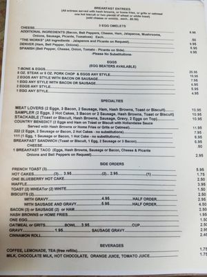 Menu photo 3 Old Montgomery Steak House Montgomery, TX