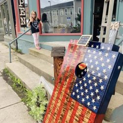 The Craft Nook - American Flag corn hole boards