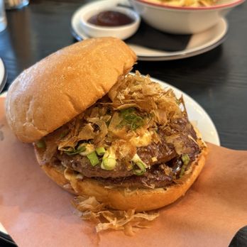 The Peached Tortilla - Okonomiyaki burger - Asian Fusion Near Me - Cedar Park, Texas The Peached Tortilla - Okonomiyaki burger - Asian Fusion Near Me - Cedar Park, Texas
