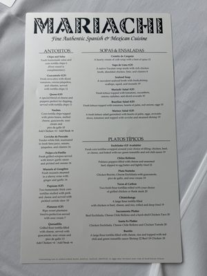 Menu photo 3 Mariachi Restaurant Rehoboth Beach, DE