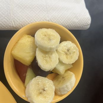The Breakfast Nook - Just a nice fruit cup, and did not want strawberries so they gave me bananas - Breakfast & Brunch Near Me - Land O' Lakes, Florida