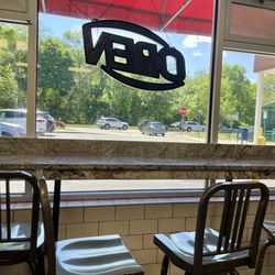 Ma Magoo's Pizza & Sub Shop - Counter seating by the window