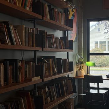 The Stacks Coffeehouse - Bookcase and banker's lamp - Coffee & Tea Near Me - Portland, Oregon The Stacks Coffeehouse - Bookcase and banker's lamp - Coffee & Tea Near Me - Portland, Oregon