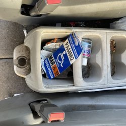 MBM Auto Detailing - Before middle consol