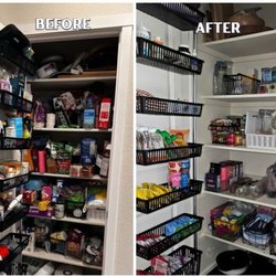 Chudo Organizing - Kitchen Pantry Before and After