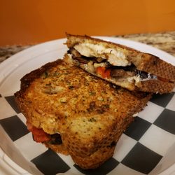 Portobello supreme with optional grilled chicken added